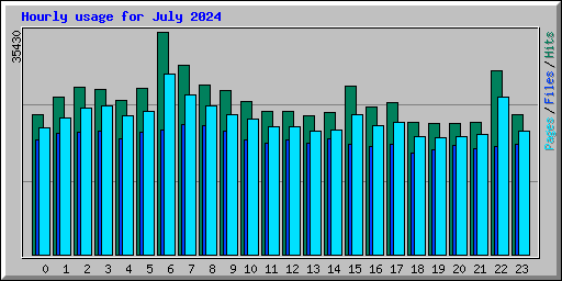 Hourly usage for July 2024